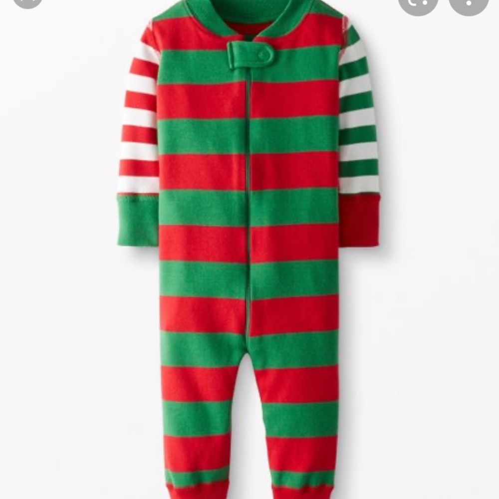 HANNA ANDERSSON HOLIDAY STRIPE SLEEPER